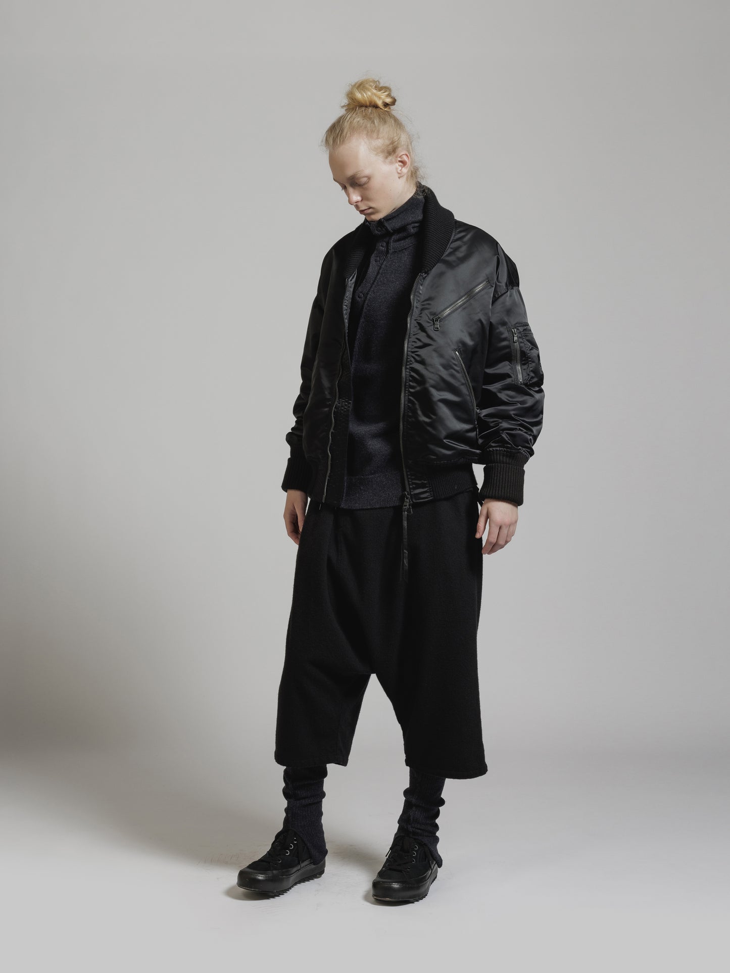 
                  
                    WATER-REPELLENT NYLON BOMBER JACKET
                  
                