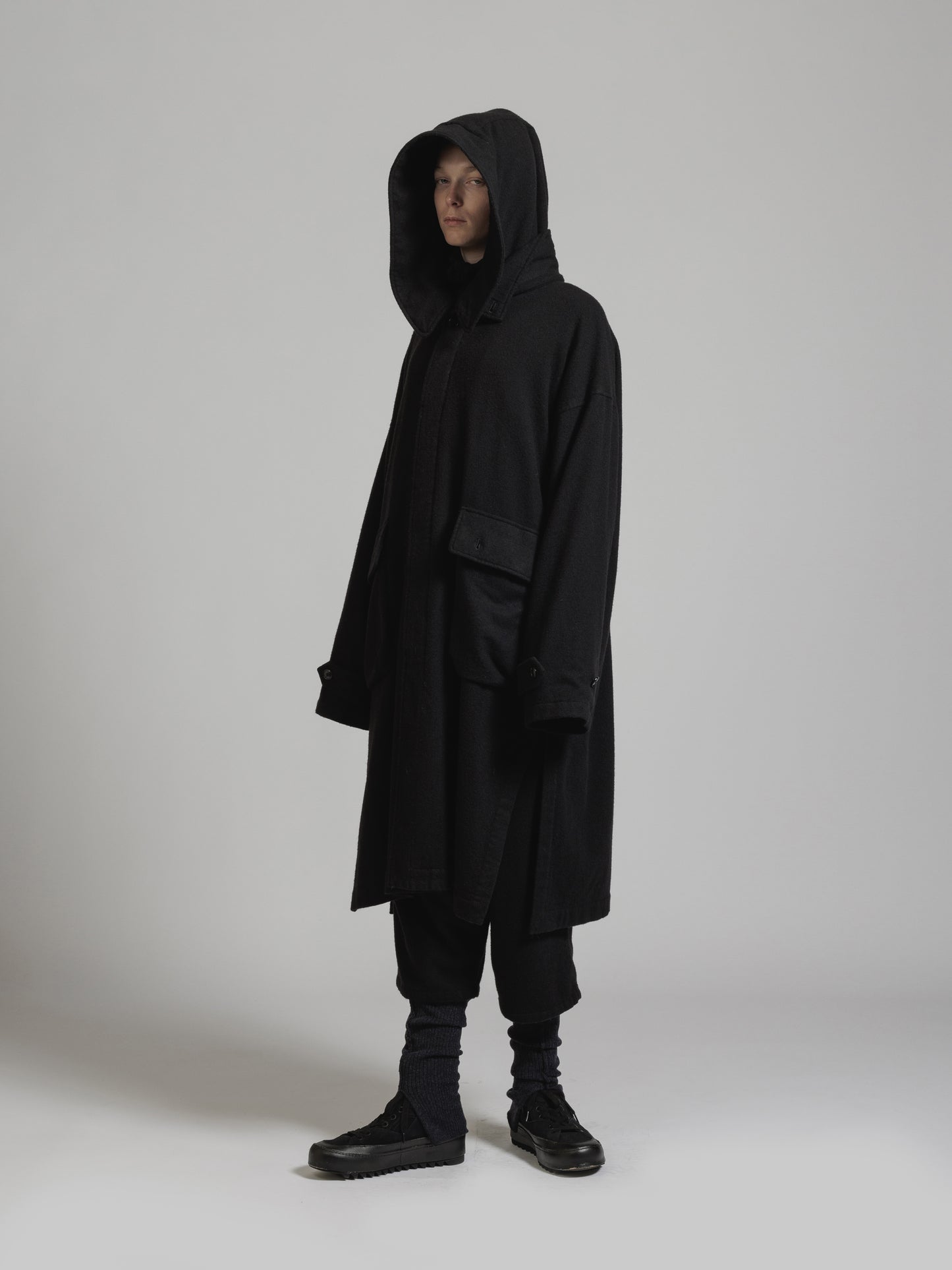 
                  
                    OBJECT DYE WOOL HOODED COAT
                  
                