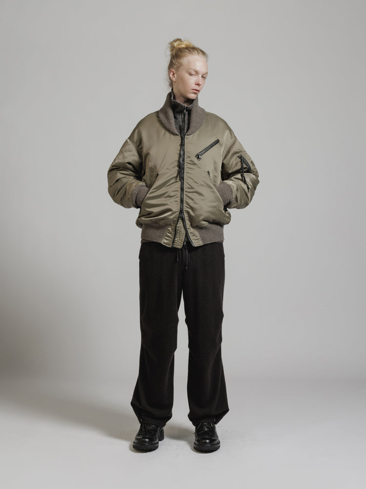 
                  
                    WATER-REPELLENT NYLON BOMBER JACKET
                  
                