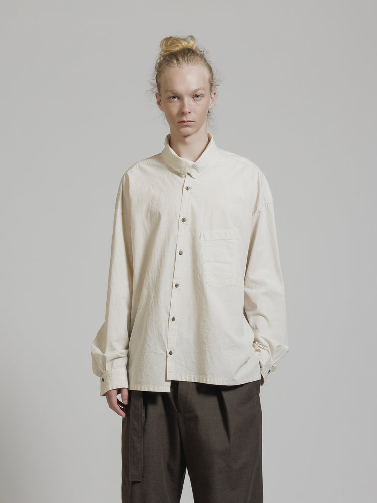 
                  
                    DIAGONAL OPEN HIGH NECK SHIRT
                  
                