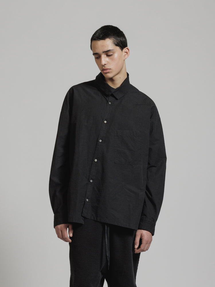 
                  
                    DIAGONAL OPEN HIGH NECK SHIRT
                  
                