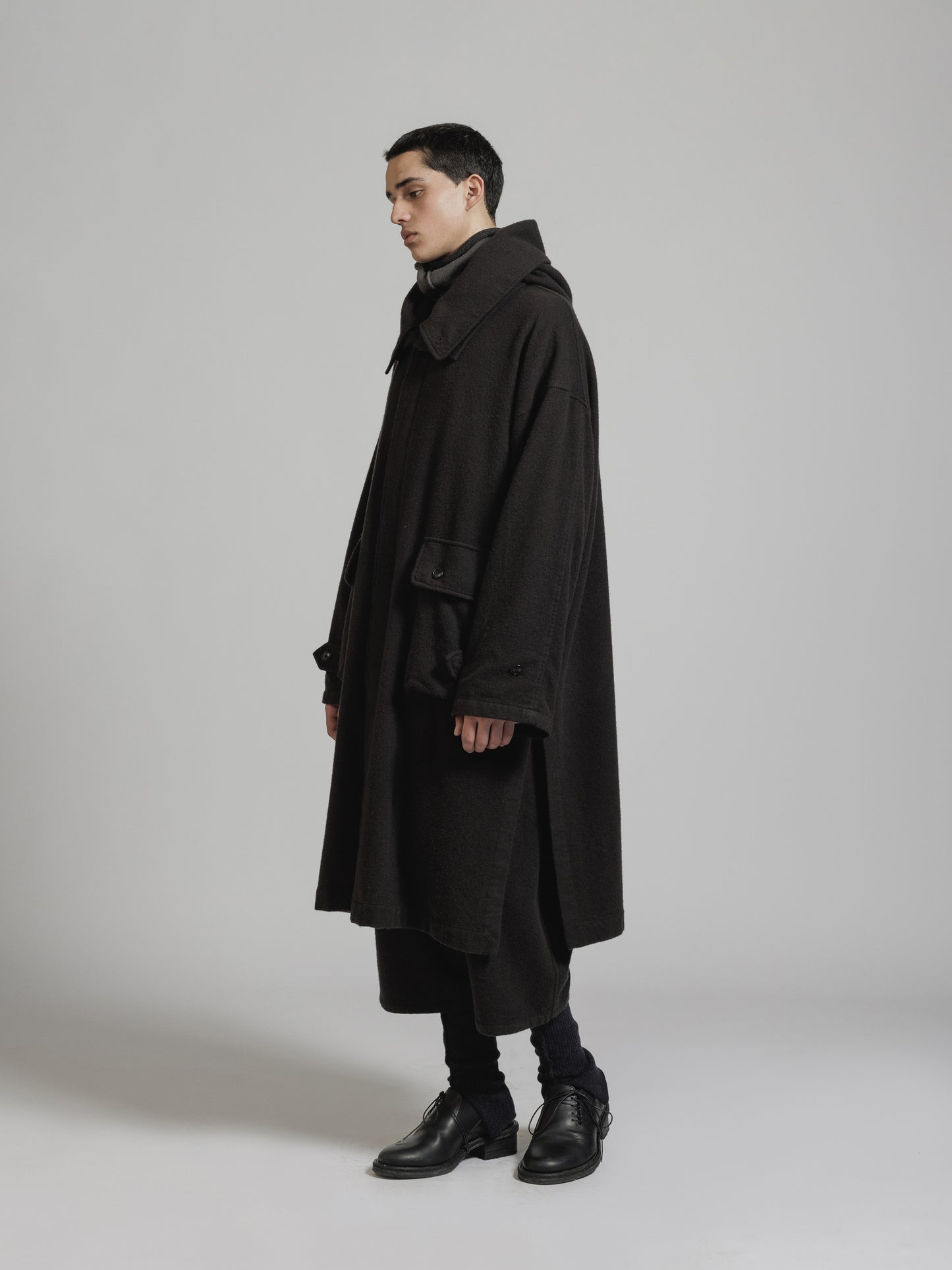 
                  
                    OBJECT DYE WOOL HOODED COAT
                  
                