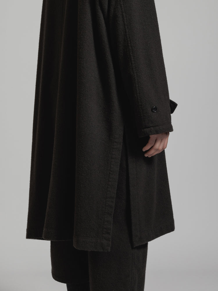 
                  
                    OBJECT DYE WOOL HOODED COAT
                  
                