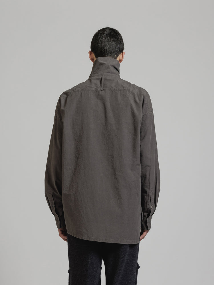 
                  
                    DIAGONAL OPEN HIGH NECK SHIRT
                  
                