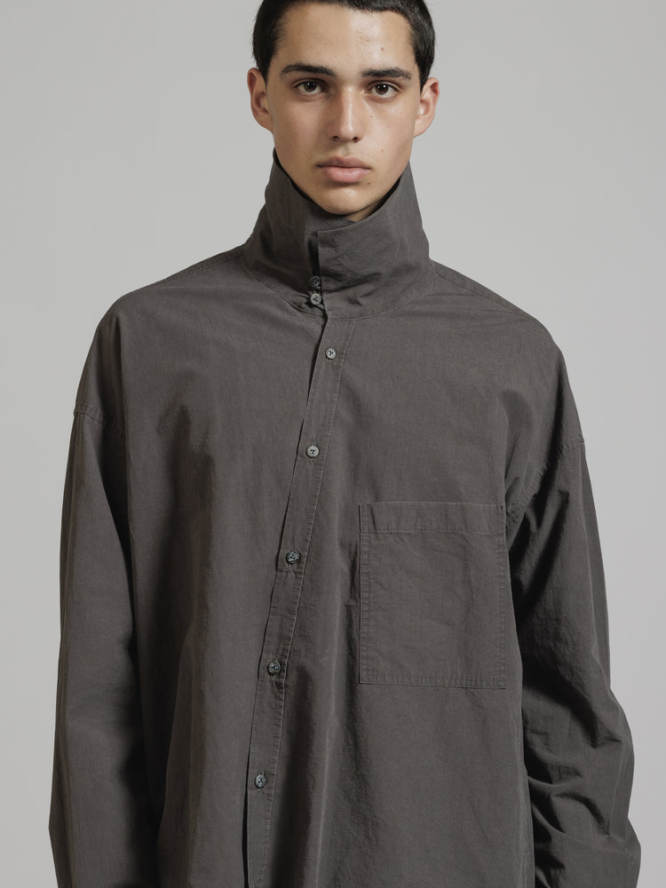 
                  
                    DIAGONAL OPEN HIGH NECK SHIRT
                  
                