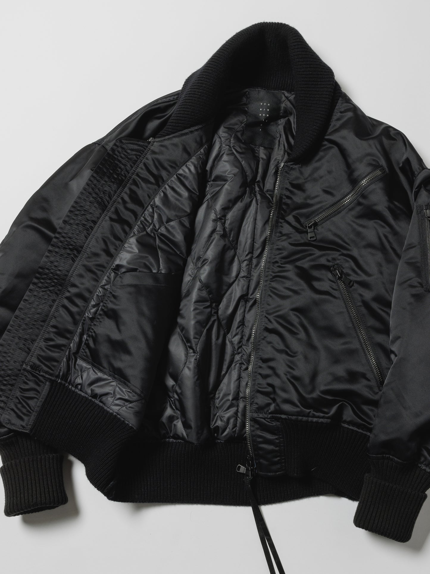 
                  
                    WATER-REPELLENT NYLON BOMBER JACKET
                  
                