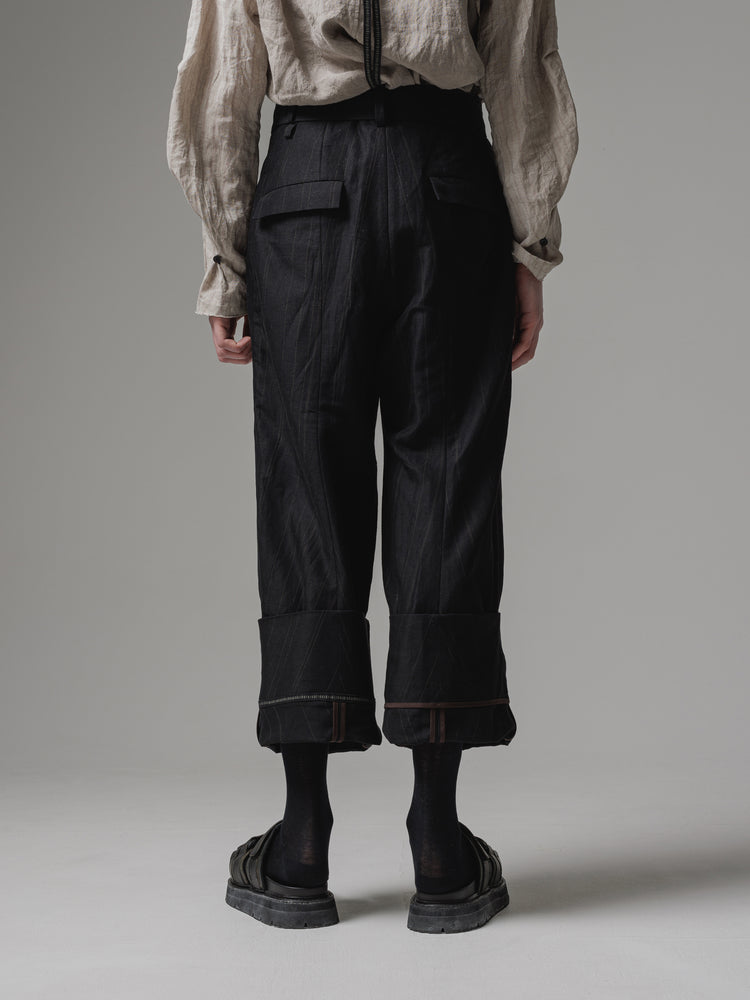 
                  
                    [ISO] cotton/linen stripe wide trousers
                  
                