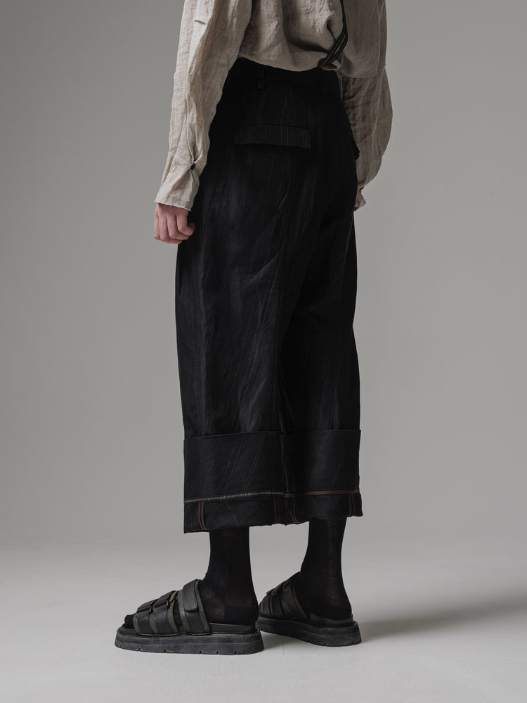 
                  
                    [ISO] cotton/linen stripe wide trousers
                  
                