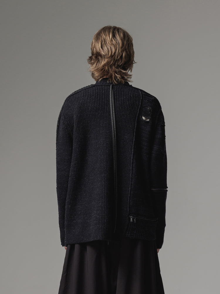 
                  
                    [ISO] combination zip up knit
                  
                