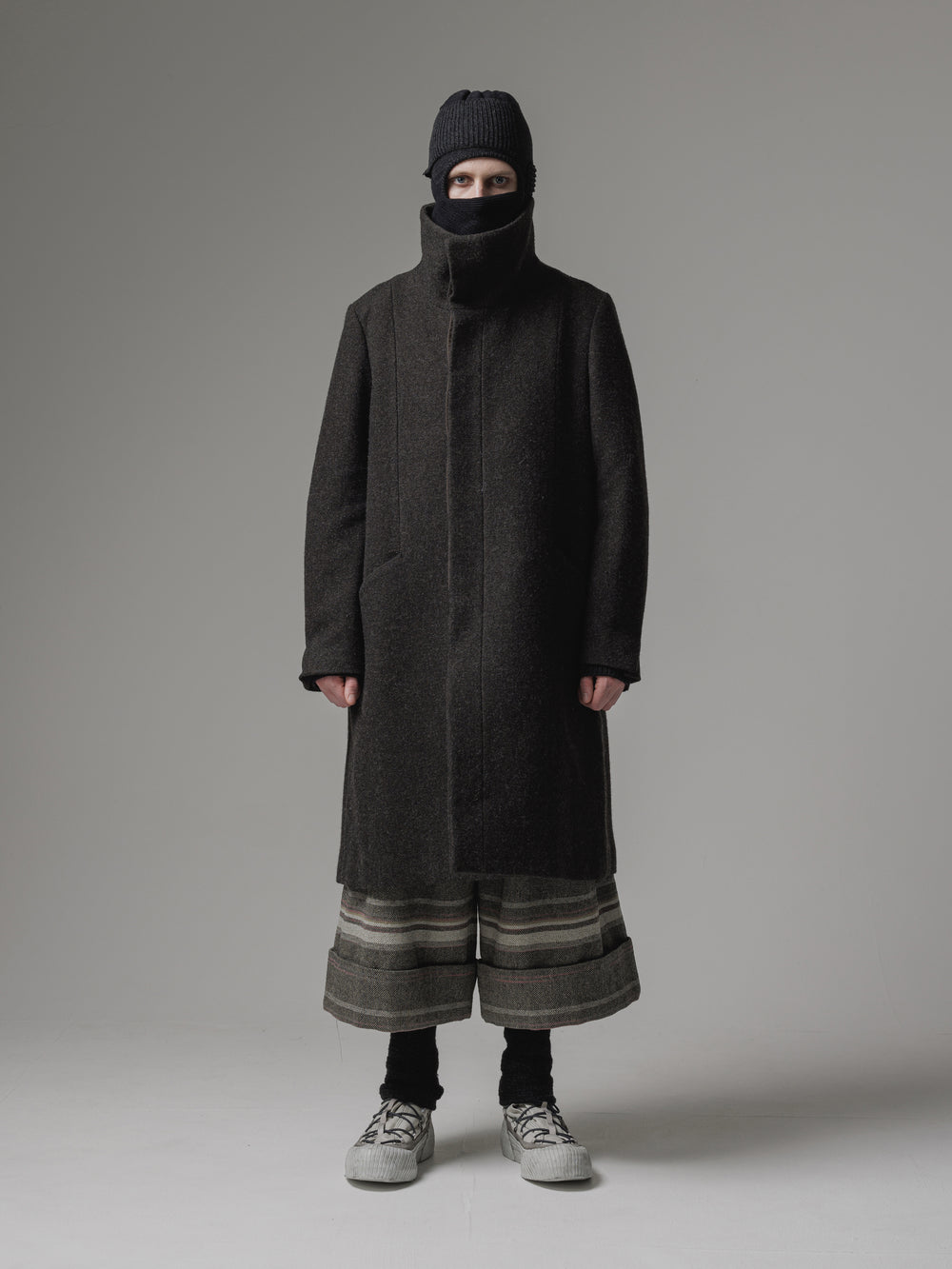 [ISO] wool kersey high neck coat