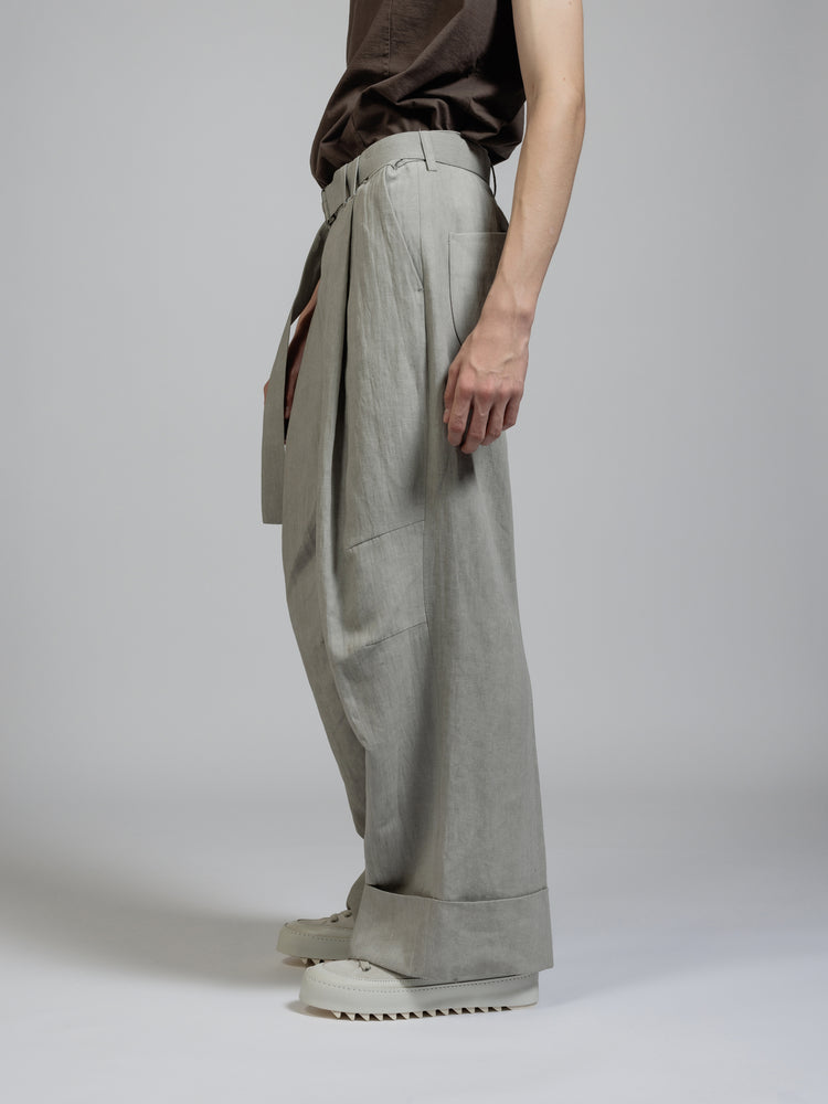 
                  
                    Ink dyed wide trousers
                  
                