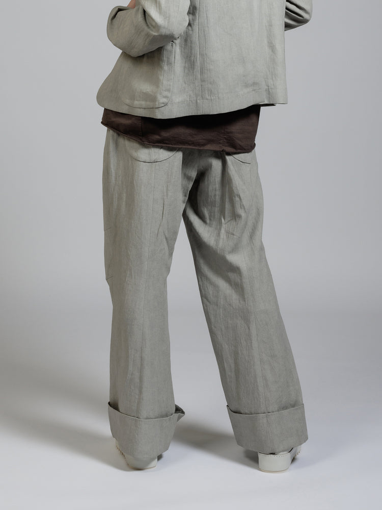 
                  
                    Ink dyed wide trousers
                  
                