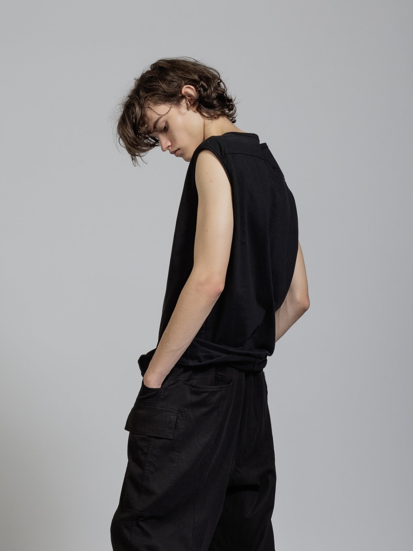 
                  
                    Object dyed sleeveless T-shirt
                  
                