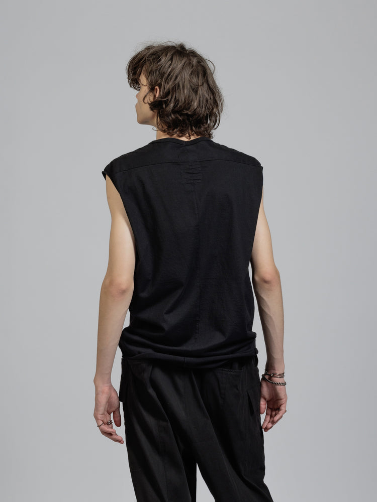 
                  
                    Object dyed sleeveless T-shirt
                  
                