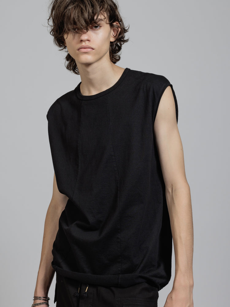 
                  
                    Object dyed sleeveless T-shirt
                  
                