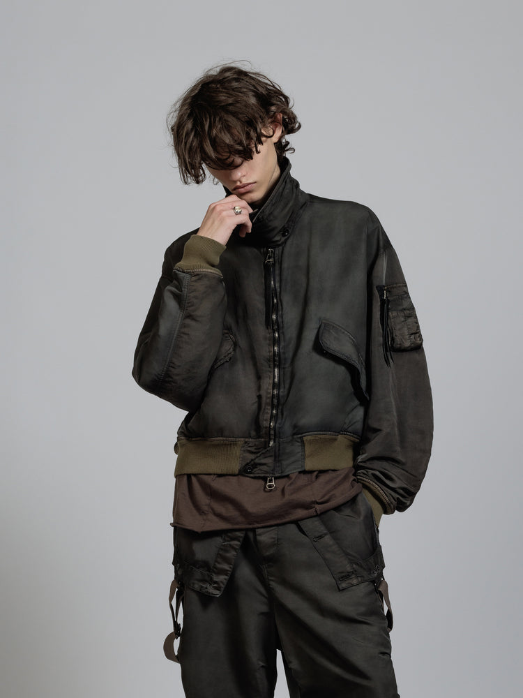 
                  
                    Nylon object dyed Bomber jacket
                  
                