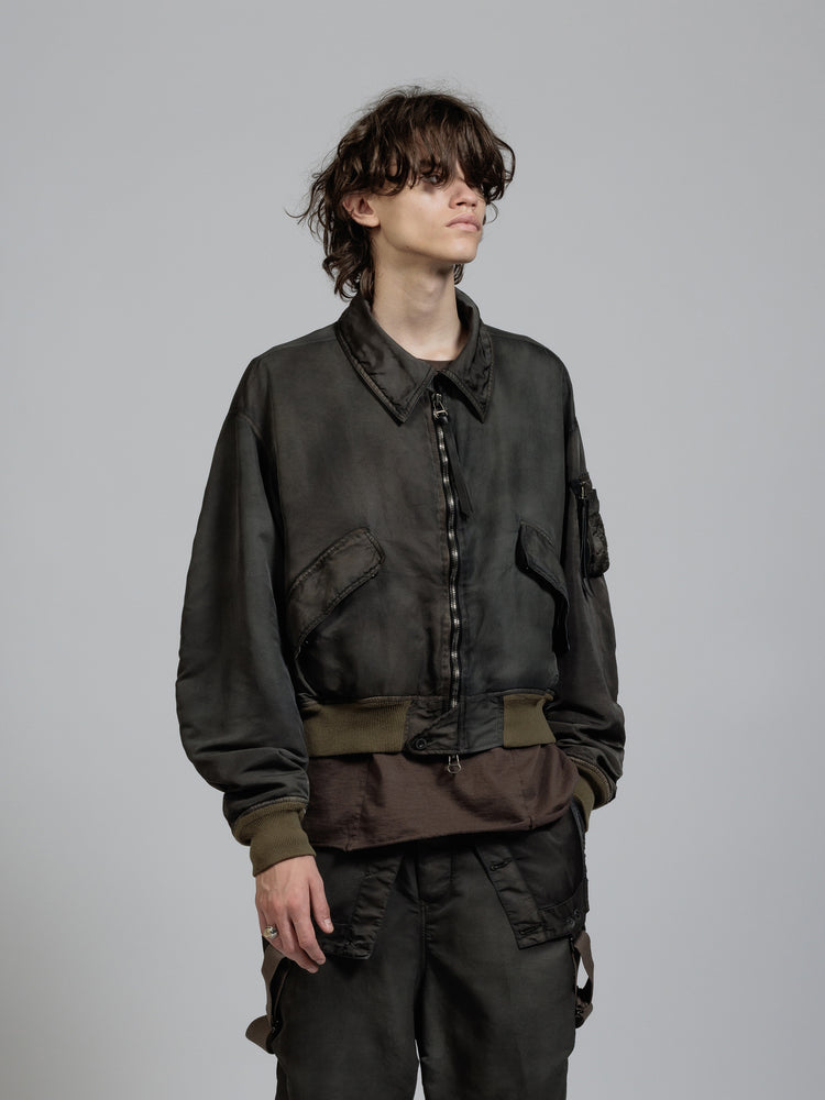 
                  
                    Nylon object dyed Bomber jacket
                  
                