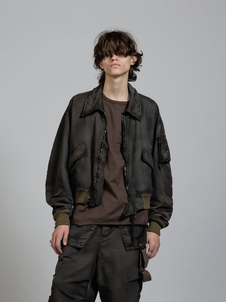 
                  
                    Nylon object dyed Bomber jacket
                  
                