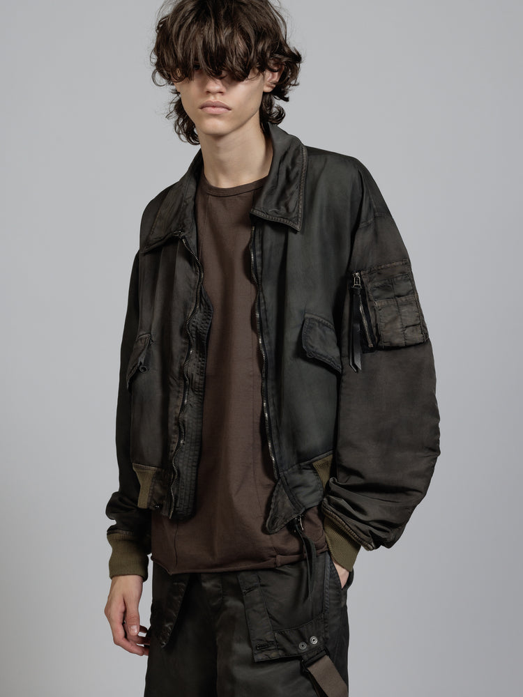 
                  
                    Nylon object dyed Bomber jacket
                  
                