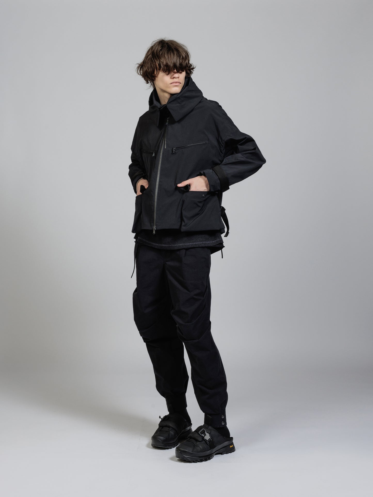 
                  
                    Water-repellent hooded jacket
                  
                