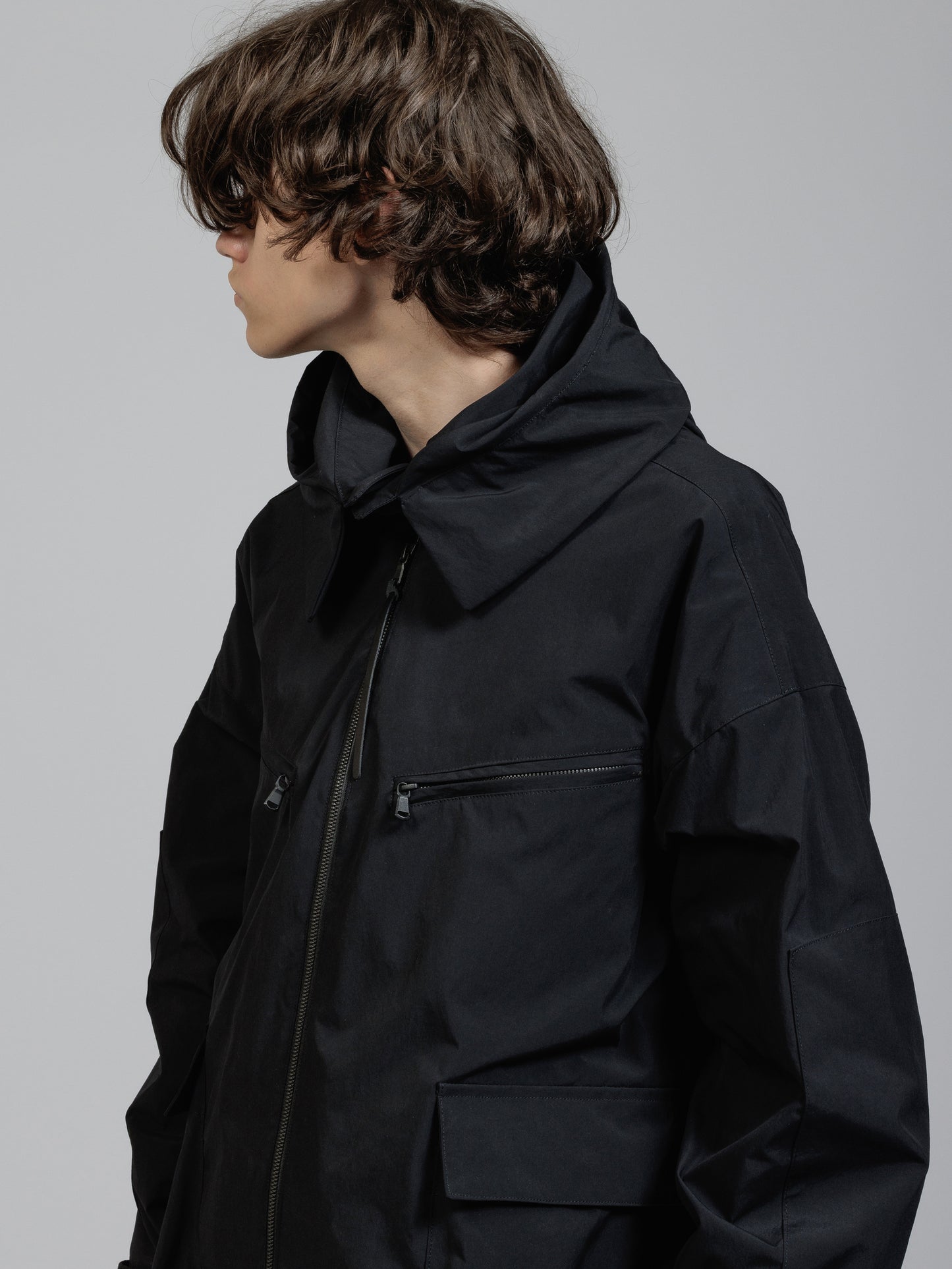 
                  
                    Water-repellent hooded jacket
                  
                