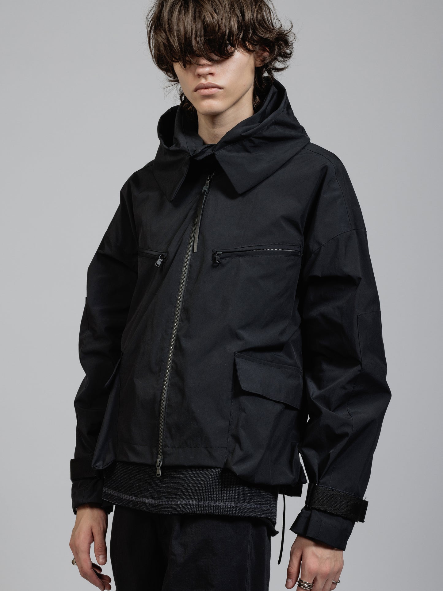 
                  
                    Water-repellent hooded jacket
                  
                