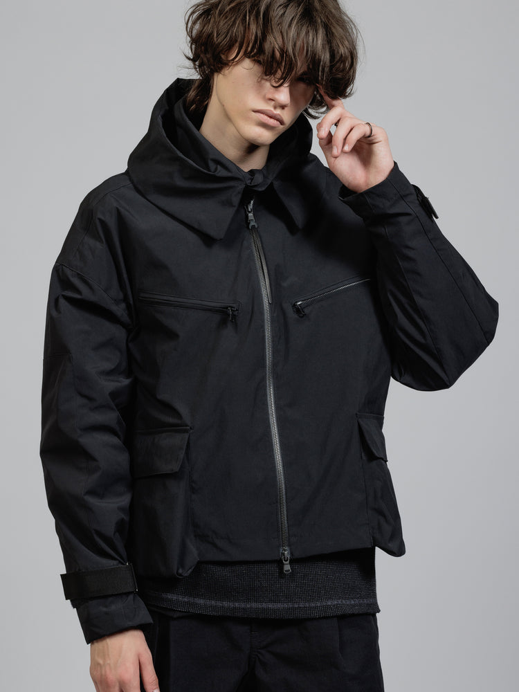 
                  
                    Water-repellent hooded jacket
                  
                