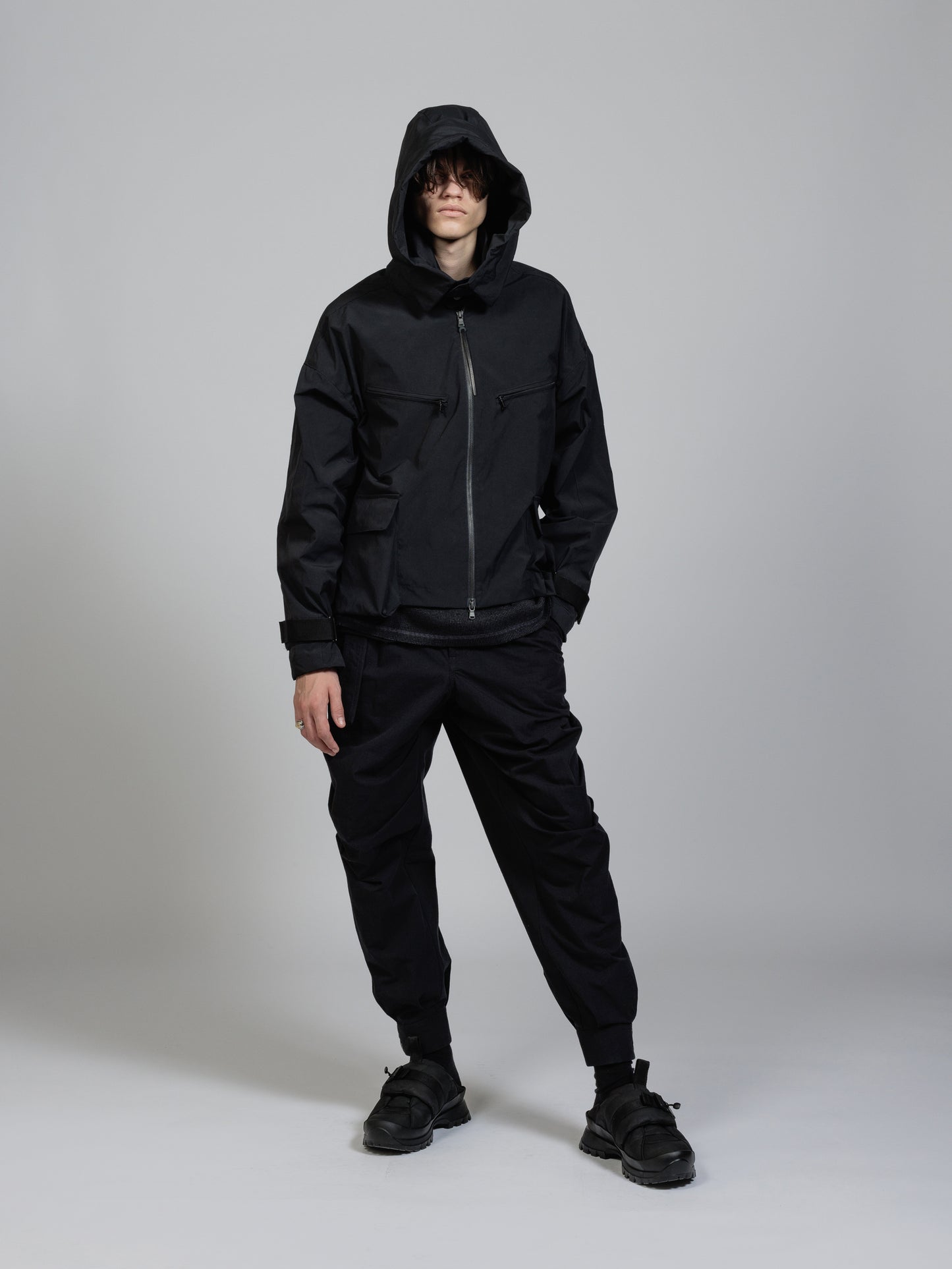 
                  
                    Water-repellent hooded jacket
                  
                