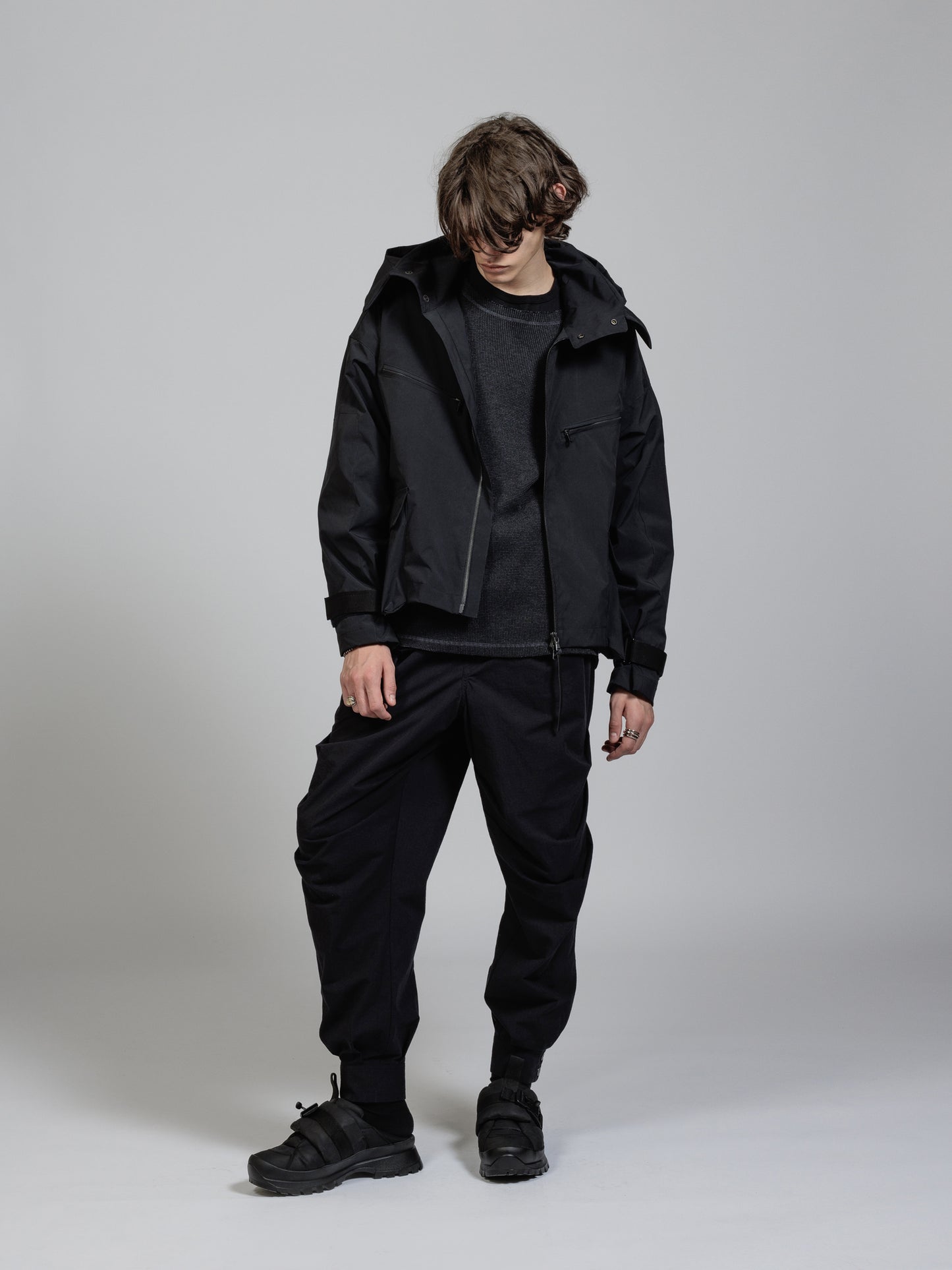 
                  
                    Water-repellent hooded jacket
                  
                