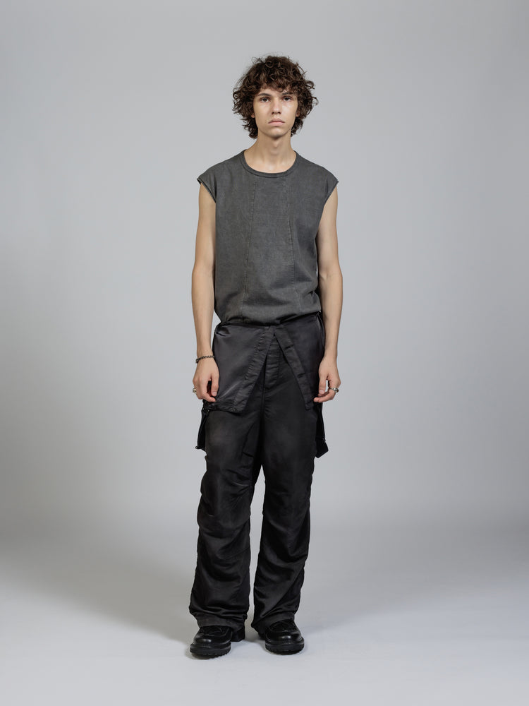 
                  
                    Object dyed sleeveless T-shirt
                  
                