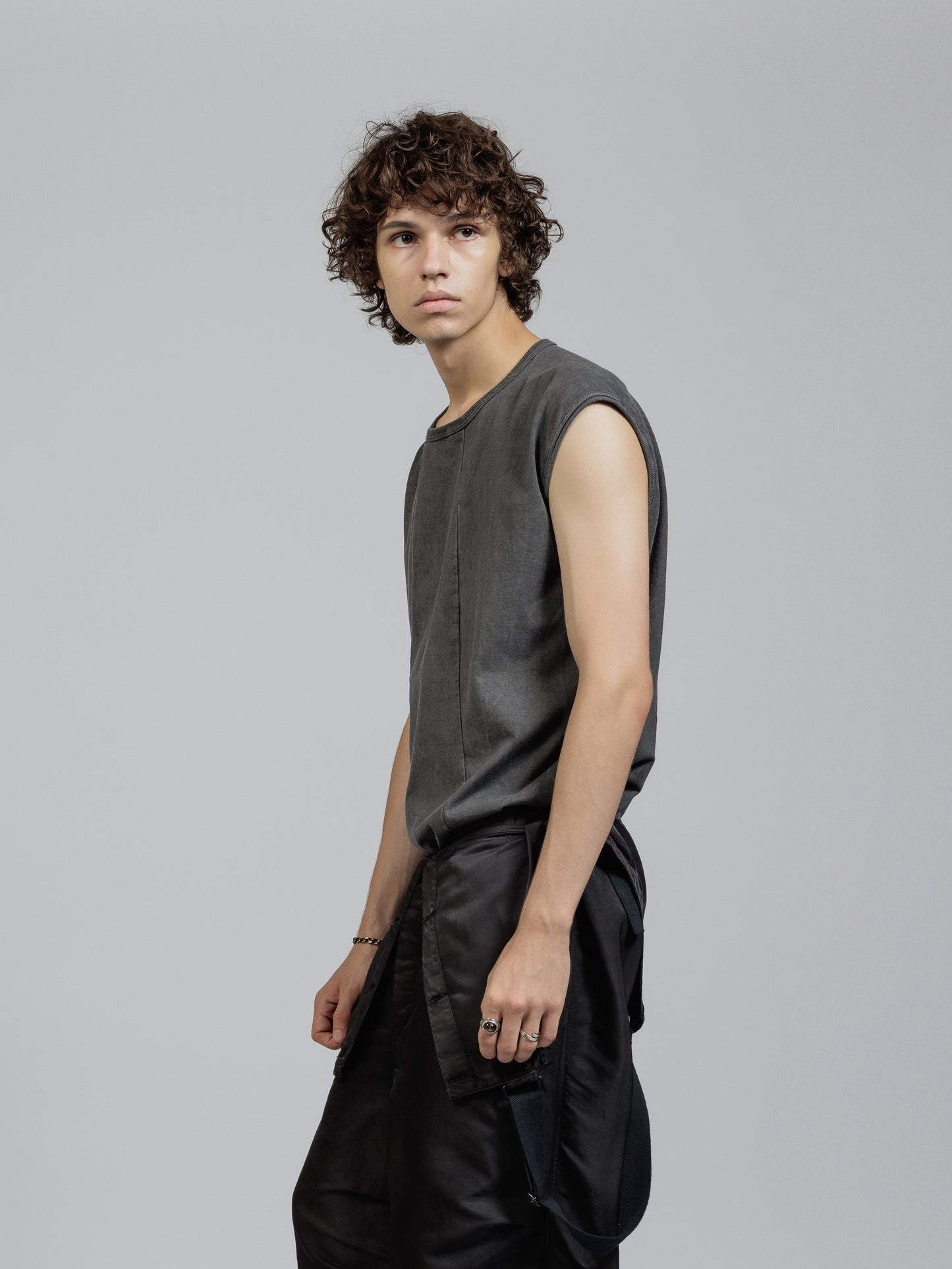 
                  
                    Object dyed sleeveless T-shirt
                  
                