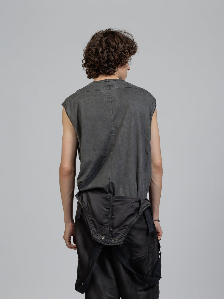 
                  
                    Object dyed sleeveless T-shirt
                  
                