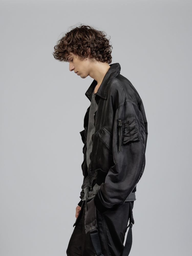 
                  
                    Nylon object dyed Bomber jacket
                  
                