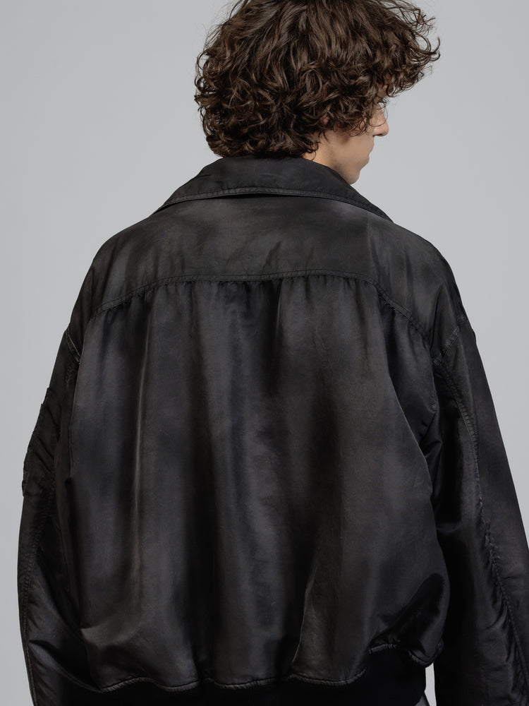 
                  
                    Nylon object dyed Bomber jacket
                  
                