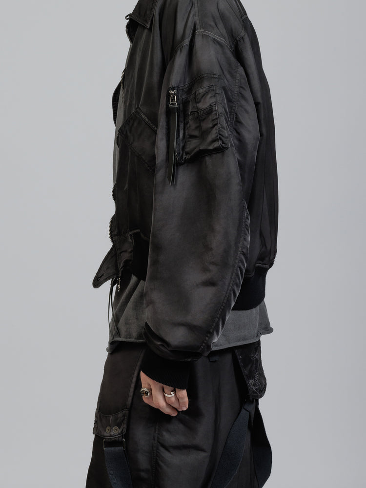 
                  
                    Nylon object dyed Bomber jacket
                  
                