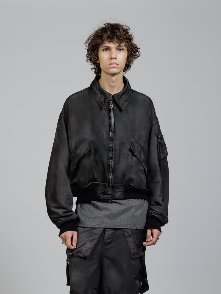 
                  
                    Nylon object dyed Bomber jacket
                  
                