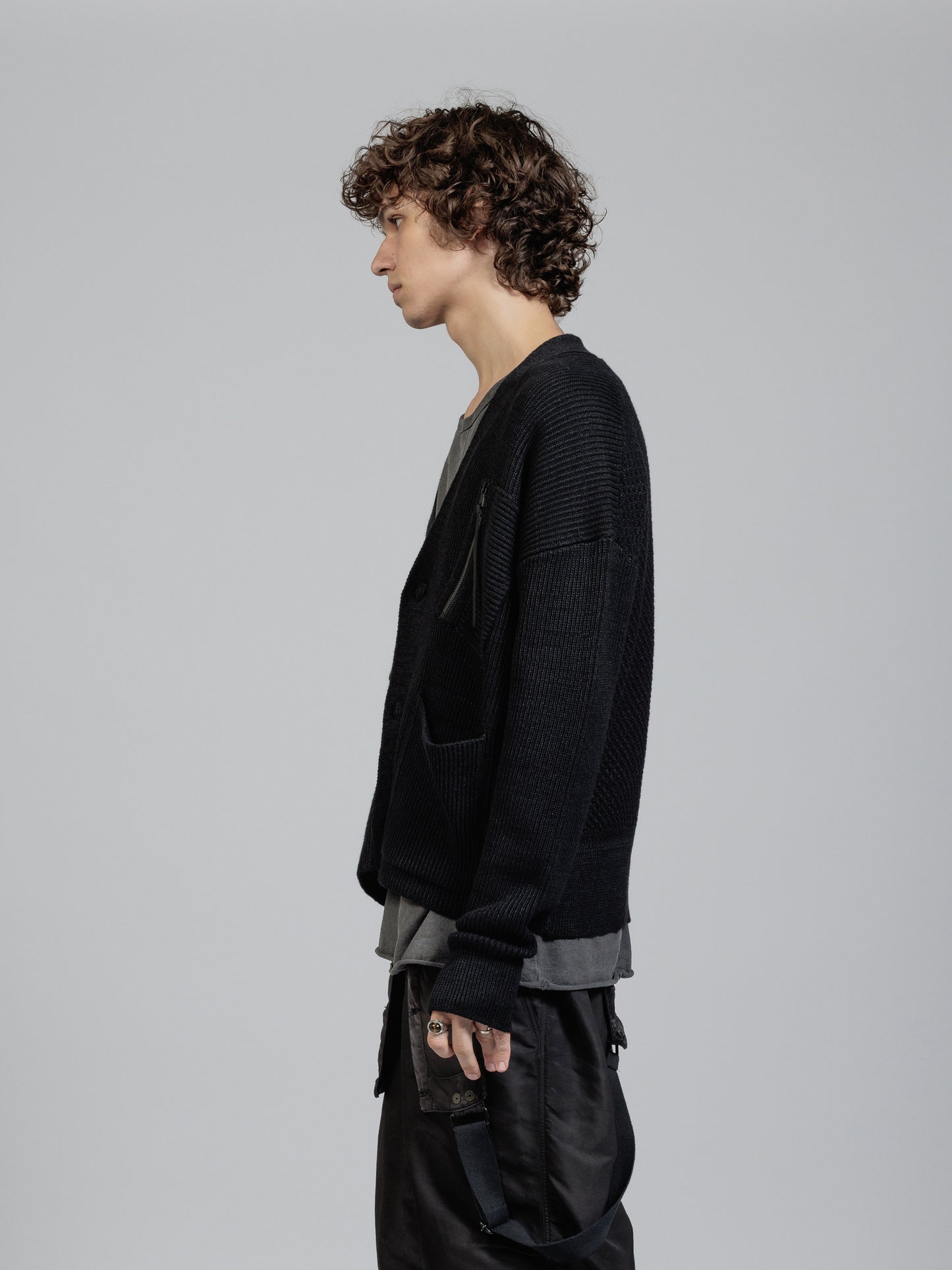 
                  
                    Four-pocket knit jacket
                  
                