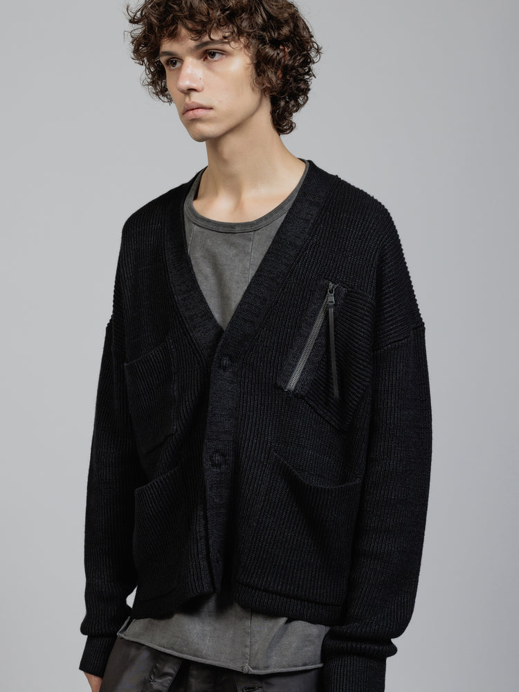 
                  
                    Four-pocket knit jacket
                  
                