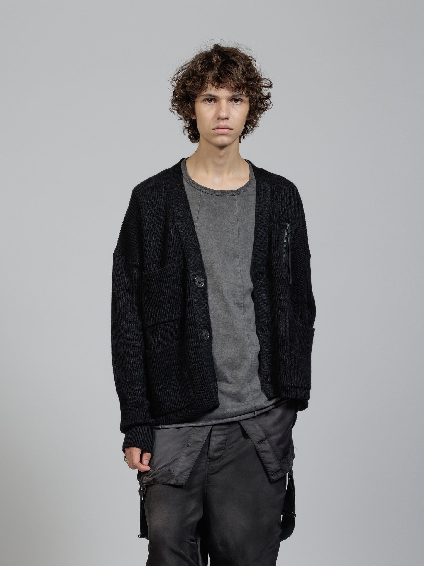 
                  
                    Four-pocket knit jacket
                  
                