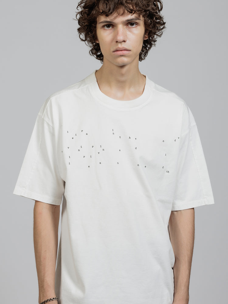 
                  
                    Object dyed letter printed T-shirt
                  
                