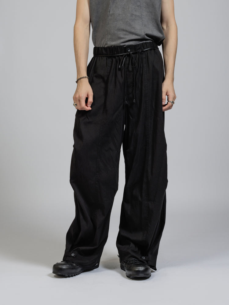 
                  
                    Twill object dyed wide trousers
                  
                