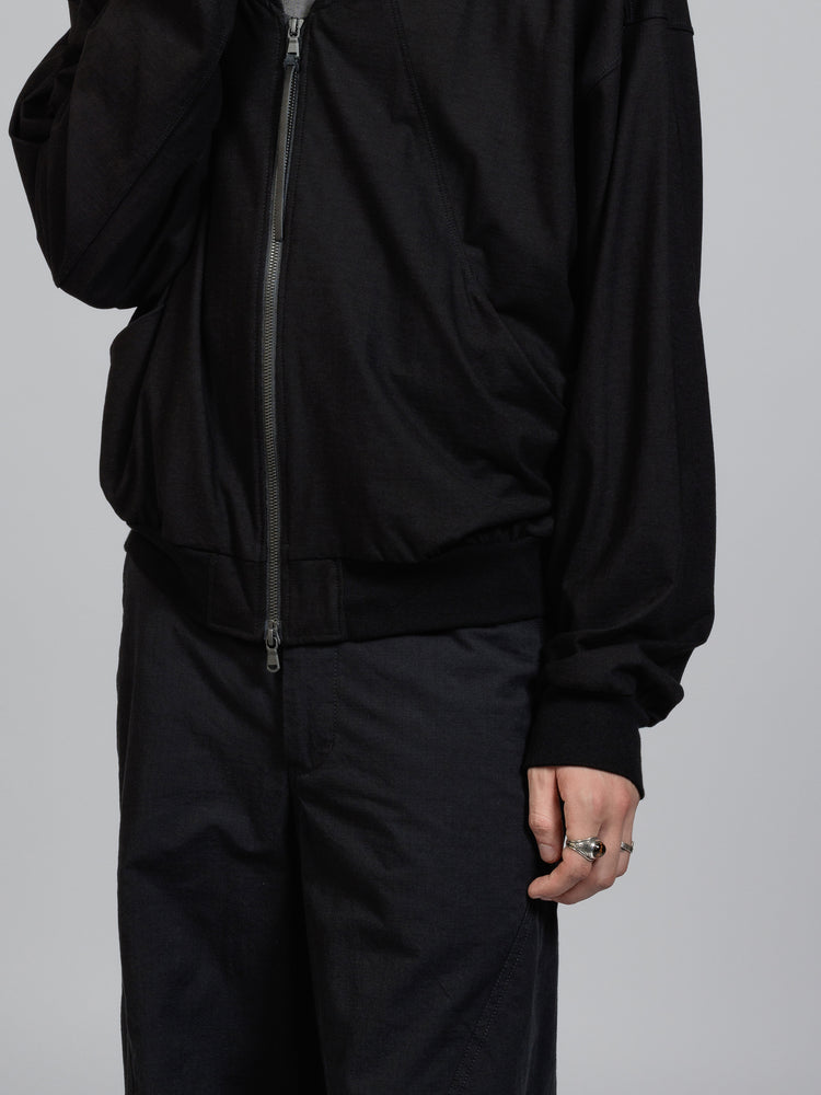 
                  
                    Cotton jersey zip-up jacket
                  
                