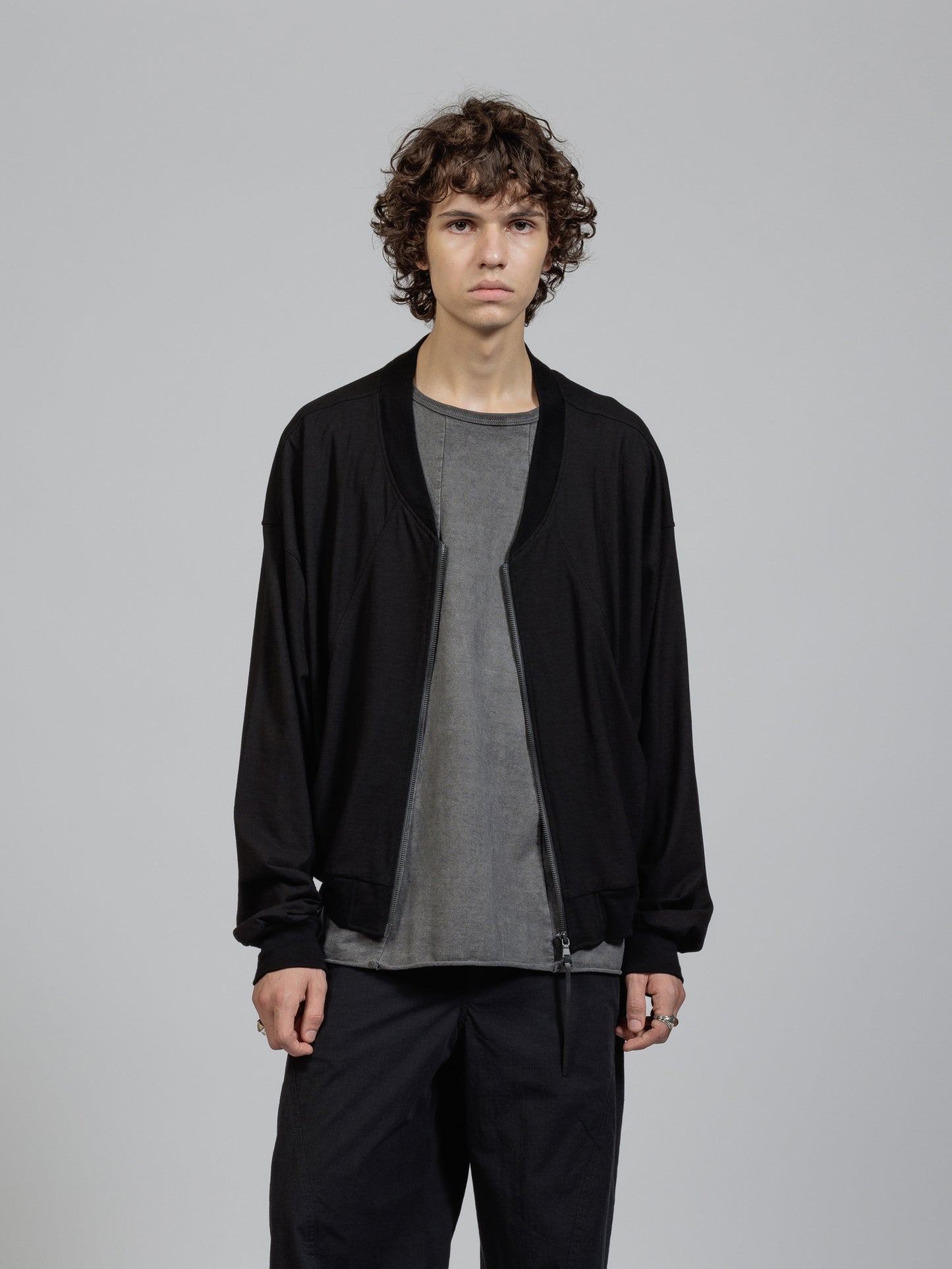 
                  
                    Cotton jersey zip-up jacket
                  
                