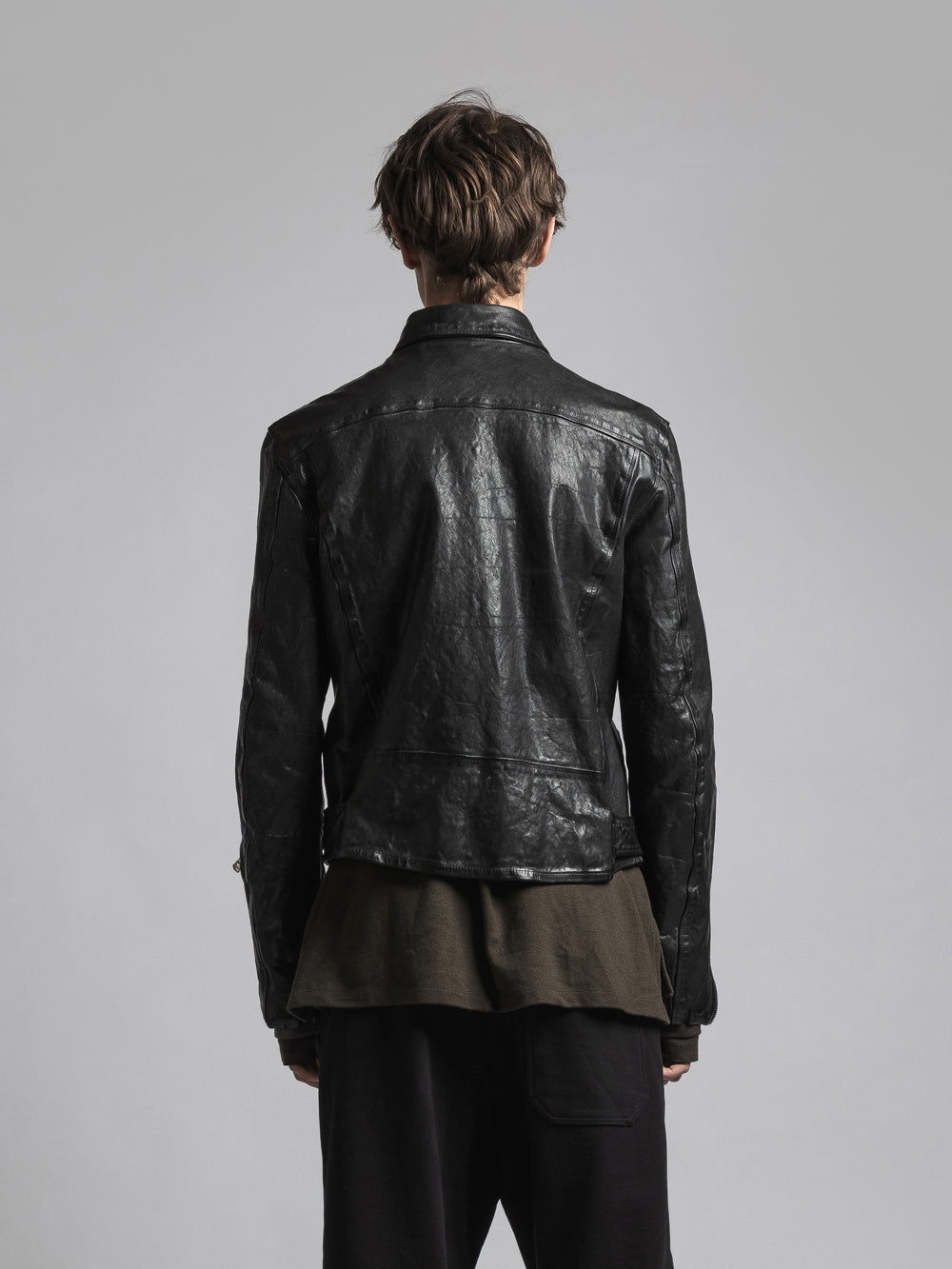 TVA THE VIRIDI-ANNE x BACKLASH COLLABORATION LEATHER BIKER JACKET